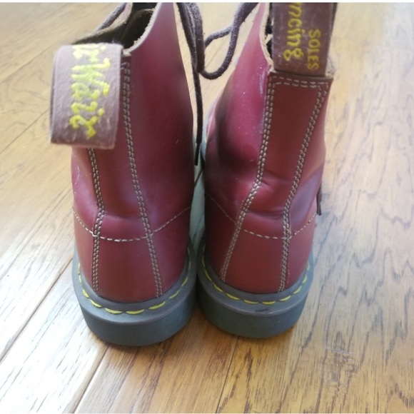 RARE DR MARTENS 1460 Vintage Made In England Boots 8-eye - Picture 4 of 8